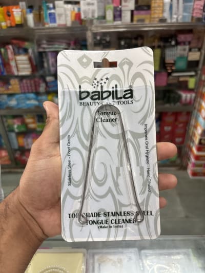 Babila Top Grade Stainless Steel Tongue Cleaner 1pc