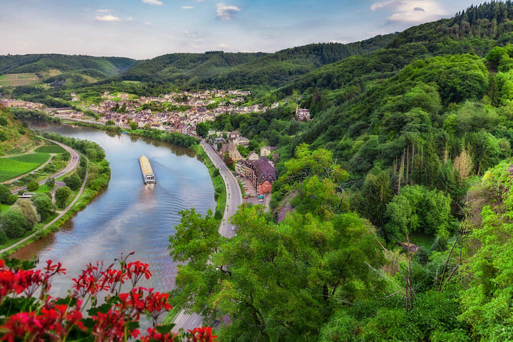 Cochem a town on the Moselle river