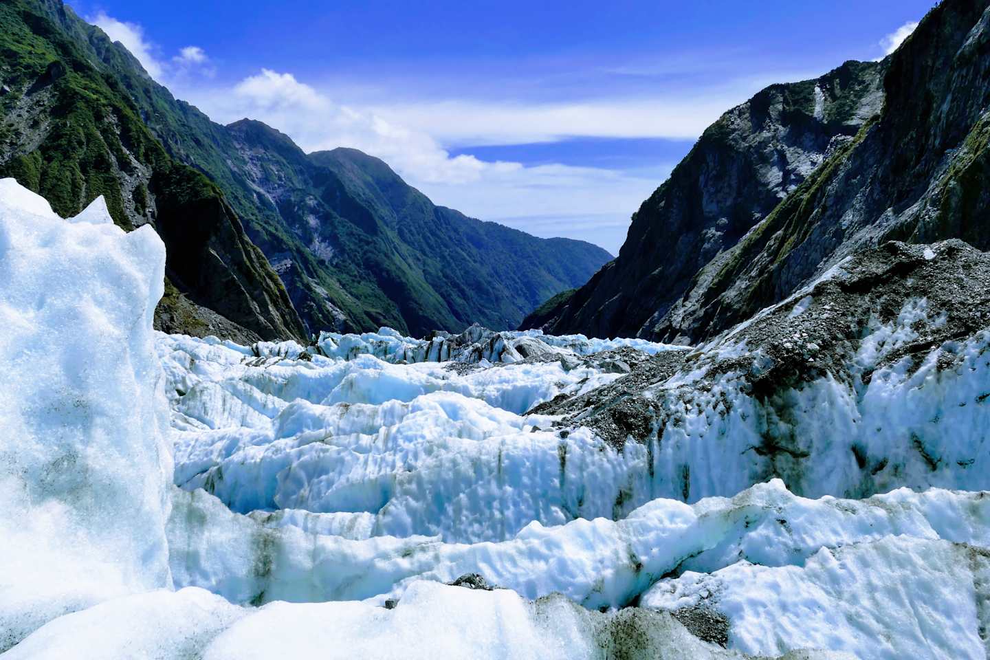 Vue depuis le Franz Josef Glacier