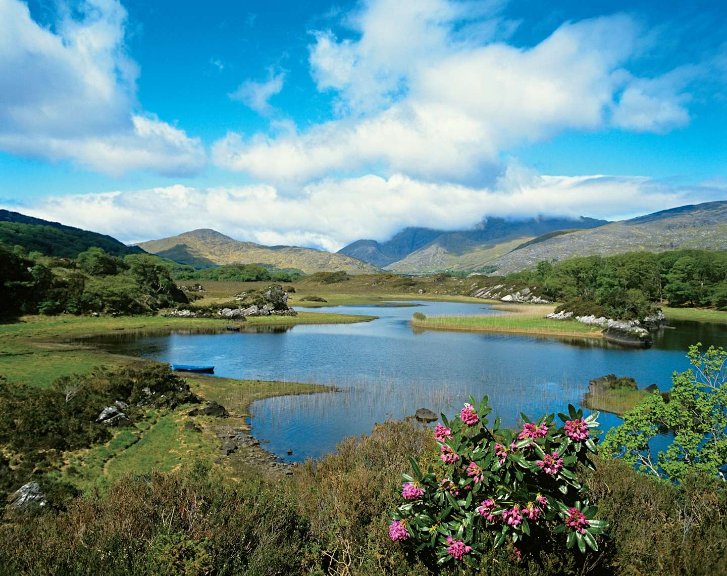 Ireland, Killarney, Picturesque view of Upper Lake lead image for Ireland Walking