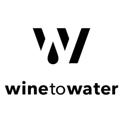 The image displays the logo for "Winetowater", which consists of the stylized letters "W" and "w" in black against a white background.