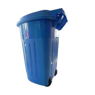 Bote de plástico para basura con tapa y llantas, Bote 120 litros C/Ruedas Y Tapa