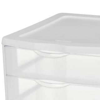 Cajonera mini de 3 cajones Sterilite, organizador de plástico para la oficina