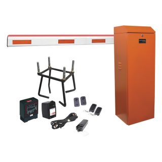 Kit AccessPRO de Acceso Vehicular en Fraccionamientos XB apertura en 1.5 segundos brazo derecho de LED 3 metros