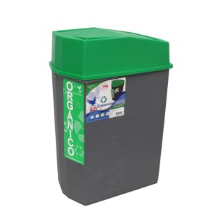 Bote rectangular con tapa oscilatoria orgánico e inorgánico, Bote Freddy 24 L