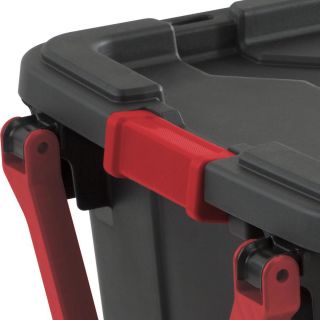 Caja de plástico Sterilite de uso industrial con ruedas 151 litros