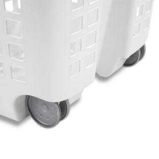 Canasta de plástico Sterilite de lavandería con ruedas 62 litros 