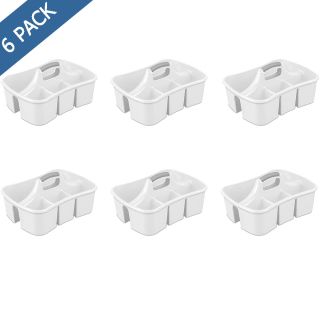 Caddy organizador multiusos blanco 4 compartimientos Sterilite