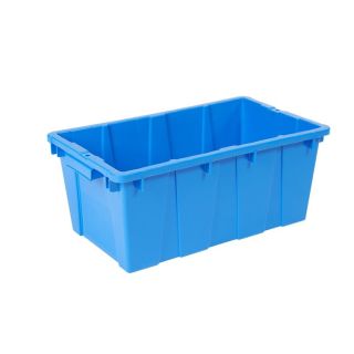 Caja de plástico SIN TAPA, caja canadá 10 kilogramos, anidable 