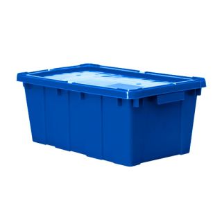 Caja de plástico con tapa tipo industrial de alta densidad, caja Canadá 10 kilogramos 