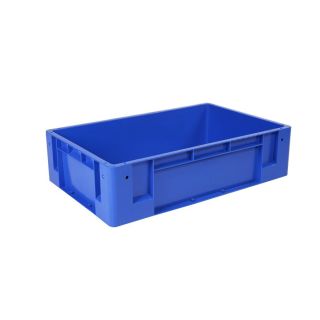 Caja de plástico industrial de uso rudo, 50 kilogramos, # 4