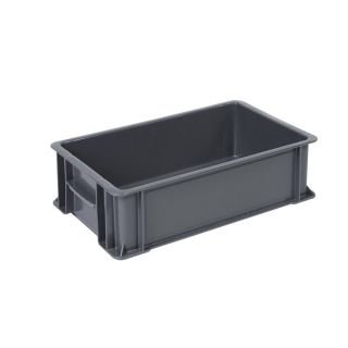 Caja industrial baja, apilable, caja plástica 30 kilógramos #1 