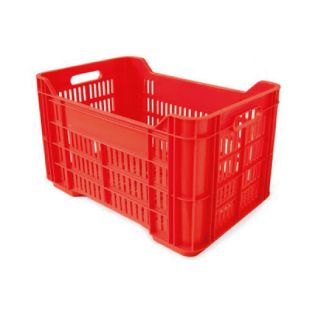 Caja de tipo agrícola de plástico con capacidad de 30 kilogramos y apilable 