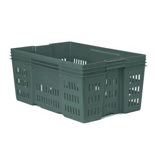 Caja de tipo industrial de estilo Montreal con plástico reciclado de 30 kilogramos y medidas de 60x40cm 