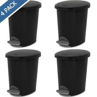 Bote para basura con práctica apertura de pedal 9.8 litros