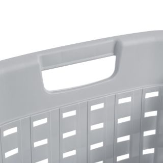 Cesta tejida de lavanderia con asas