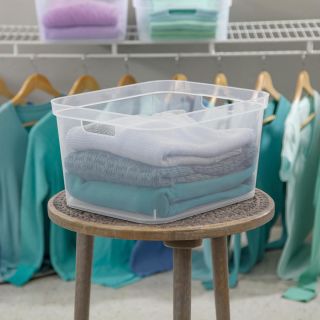 Contenedor de almacenamiento Transparente con asas
