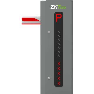 Barrera vehicular ZKTeco, con mástil iluminado de 6 metros