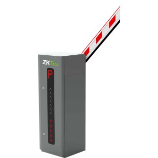 Barrera ZKTeco, con brazo vehicular iluminado de 3 metros