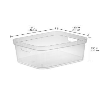 Contenedor de almacenamiento Transparente