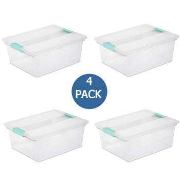 CAJA ALMACENAJE CLEAR VIEW BAJO CAMA STERILITE