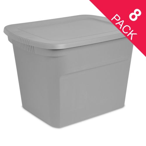 Contenedor Sterilite de plástico solido con tapa hermética de 68 litros