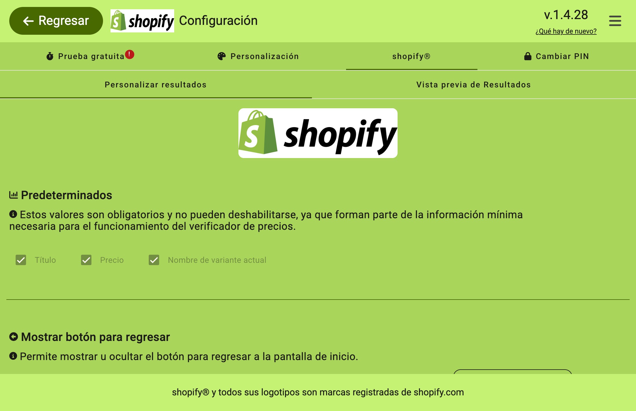 Dispositivo Verificador de Precios funcionando en tienda