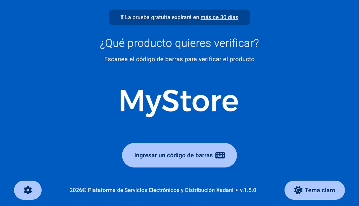 Vista previa del Software del Verificador de Precios compatible con SICAR®