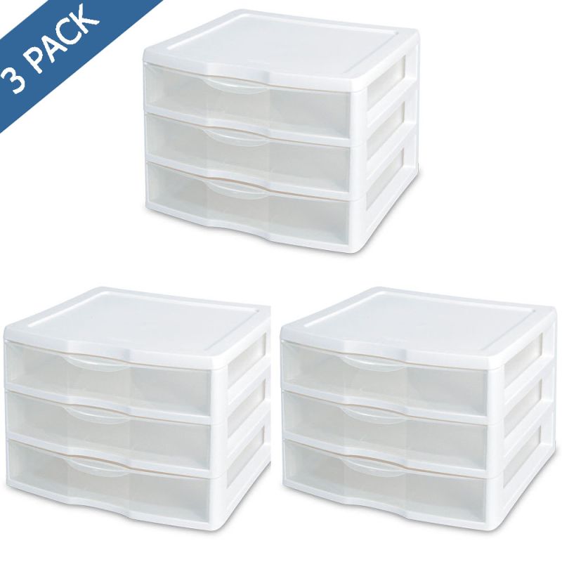 NOLITOY Caja de almacenamiento de cajones de plástico Organizador de  cajones de plástico Pequeñas mini mesas de plástico estantes de  almacenamiento