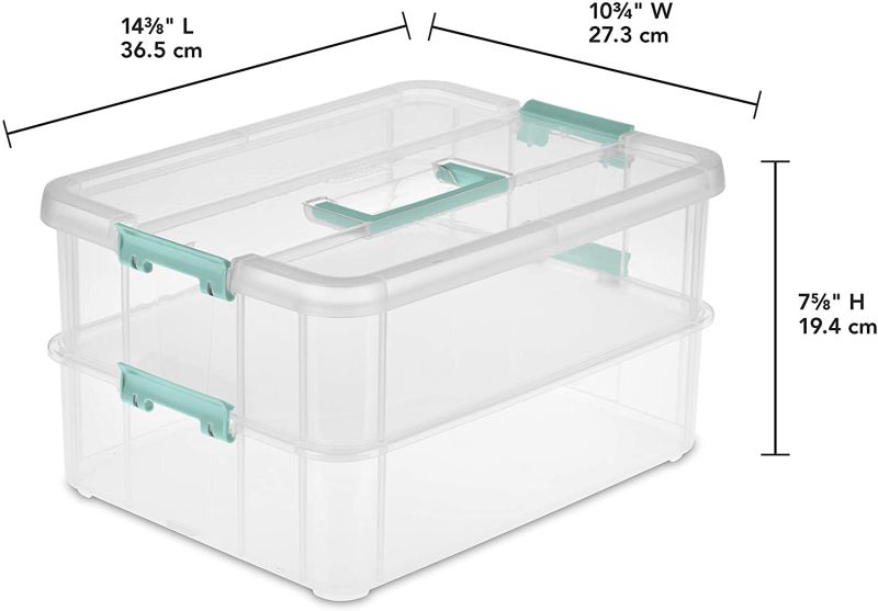 Caja multiusos de plastico con asa 385X230X175 mm (154511)