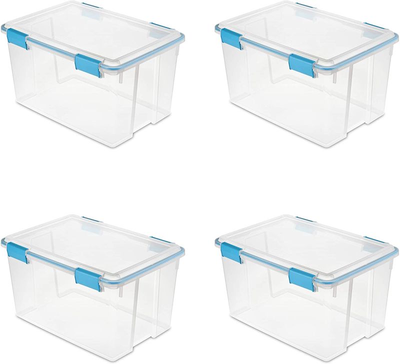 Cajas de Almacenaje Transparentes – Cajas Organizadoras de Plástico con  Tapa hermética