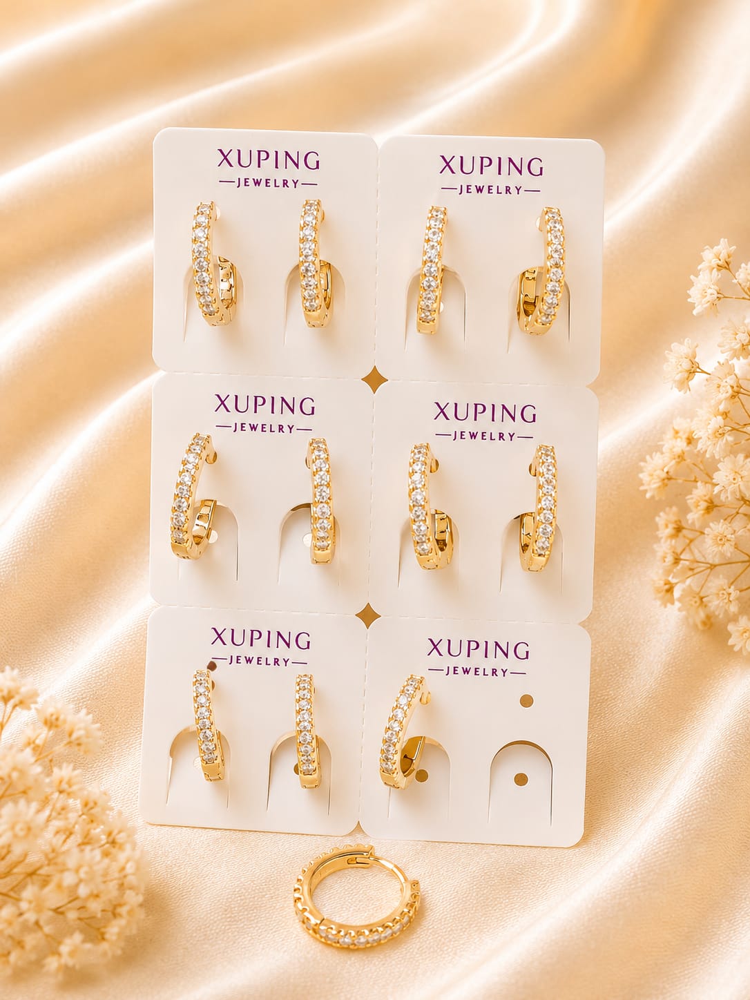 Classic Pavé Hoop Earrings