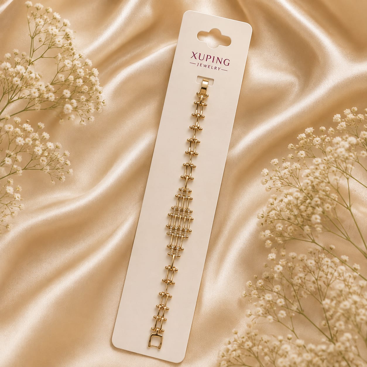 Diamond Lattice Panel Bracelet
