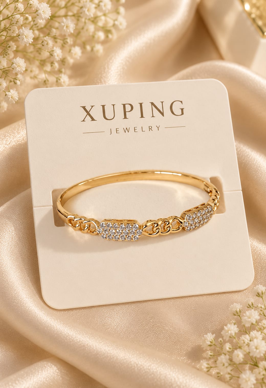 Pavé ID Link Cuff Kada