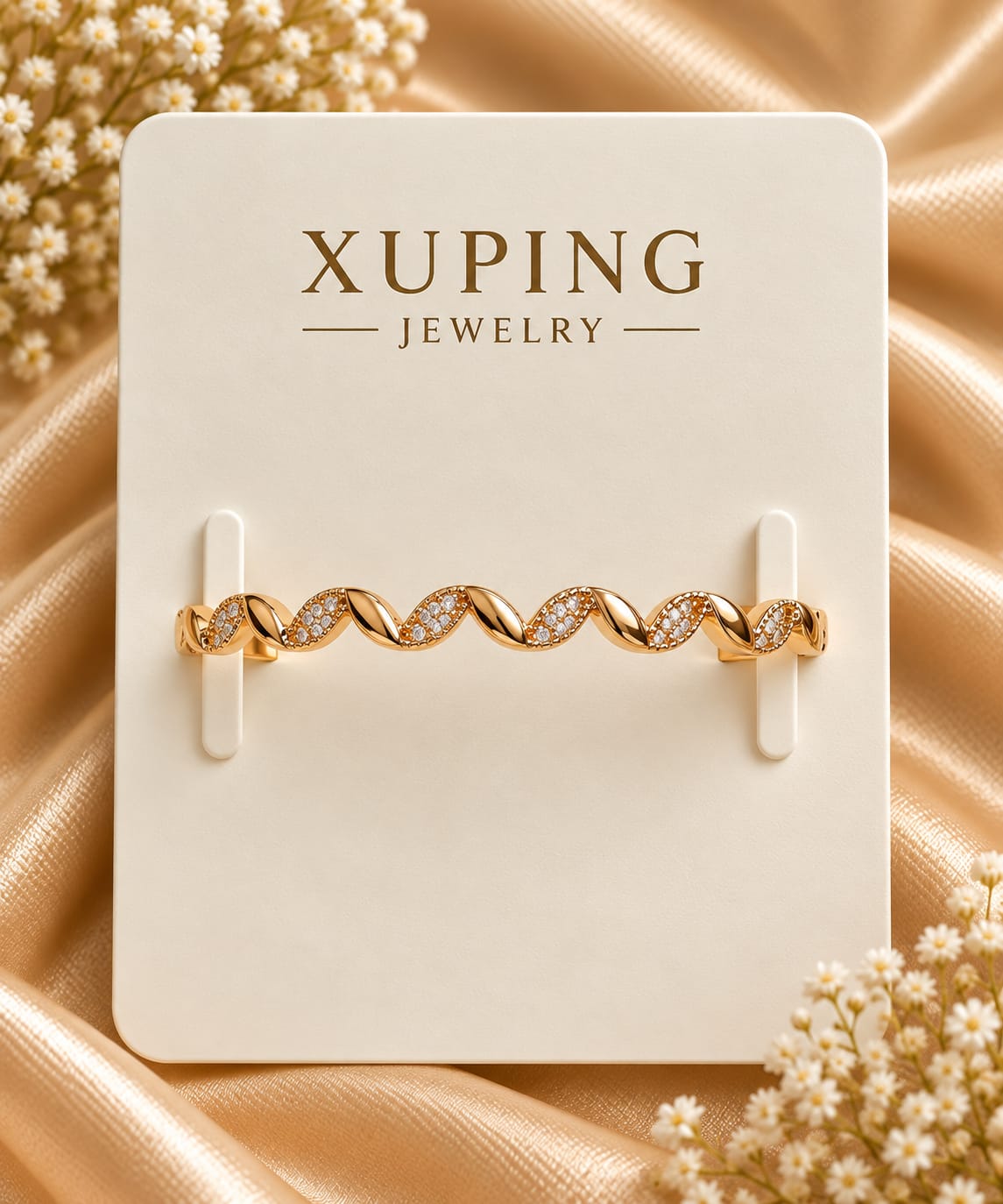 Twisted Marquise Pavé Cuff Kada