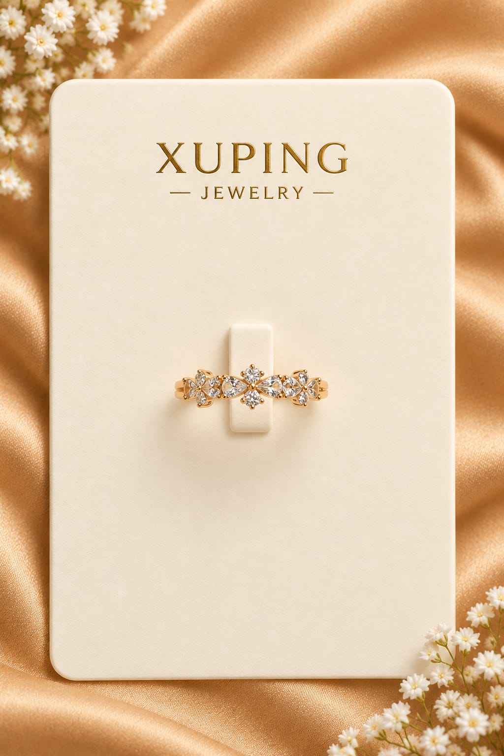 Floral Cluster Vine Ring