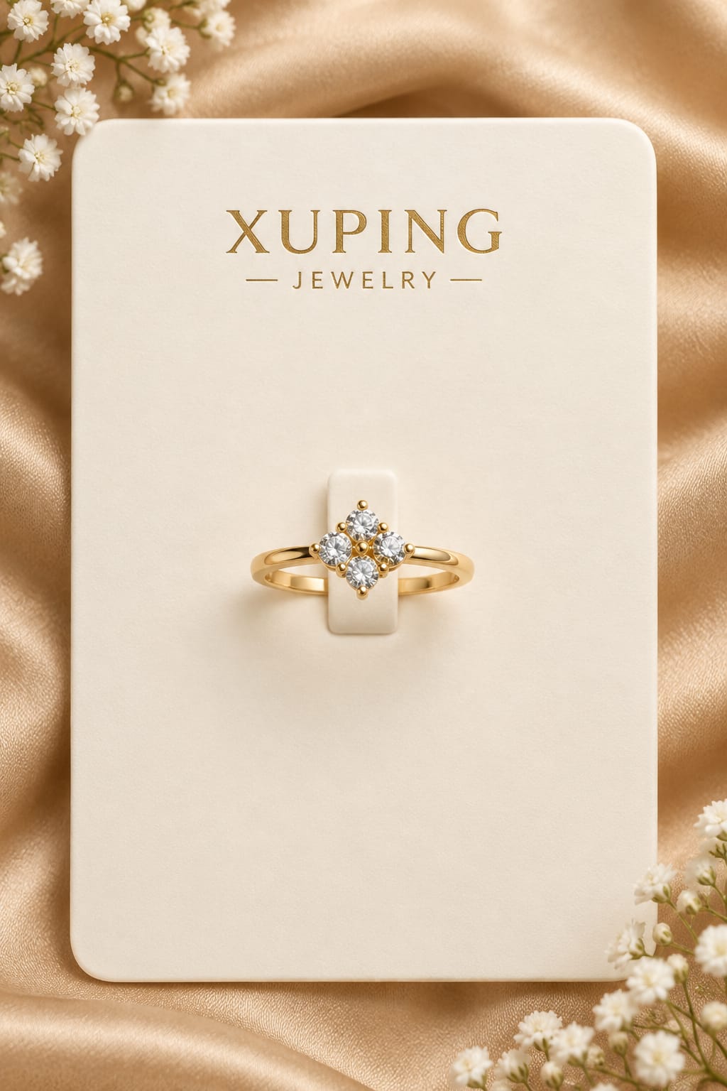 Quatrefoil Cluster Ring
