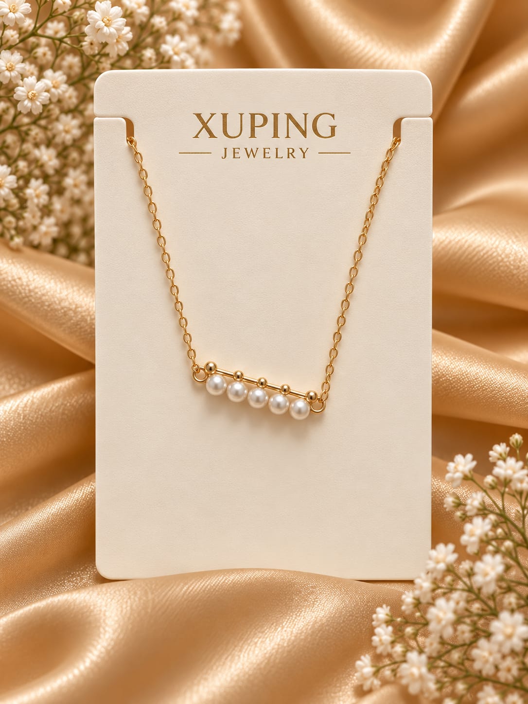 Pearl Bar Pendant Chain