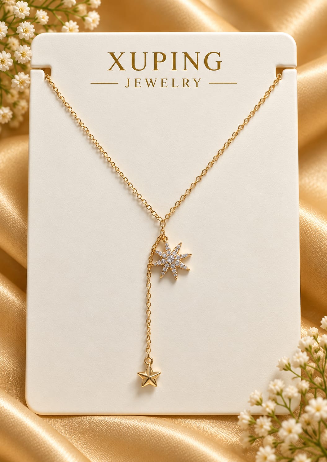 Celestial Star Lariat Pendant Chain