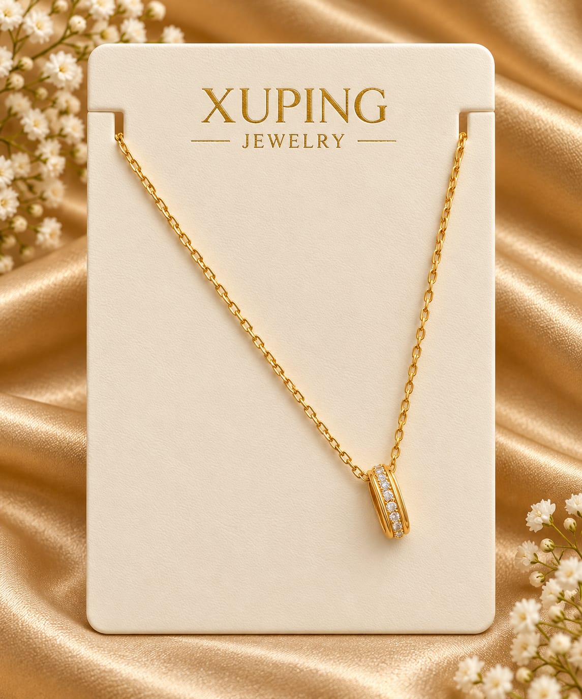 Elegant Crystal Pendant Chain