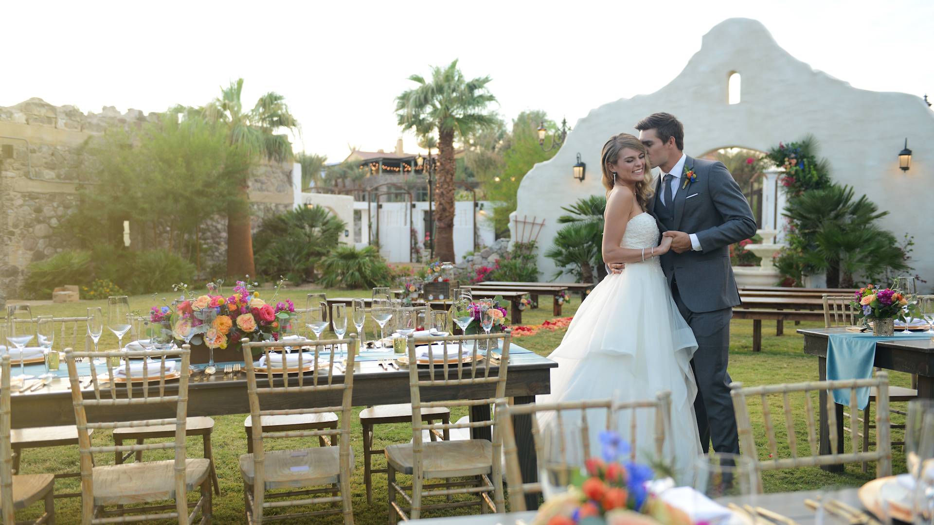 Oasis at Death Valley Wedding