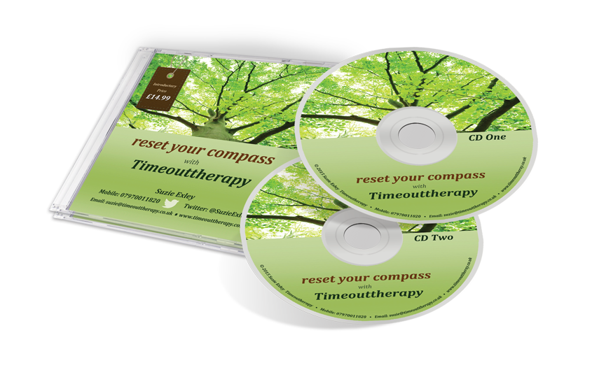 CD cover mock-up for reset your compass two CDs