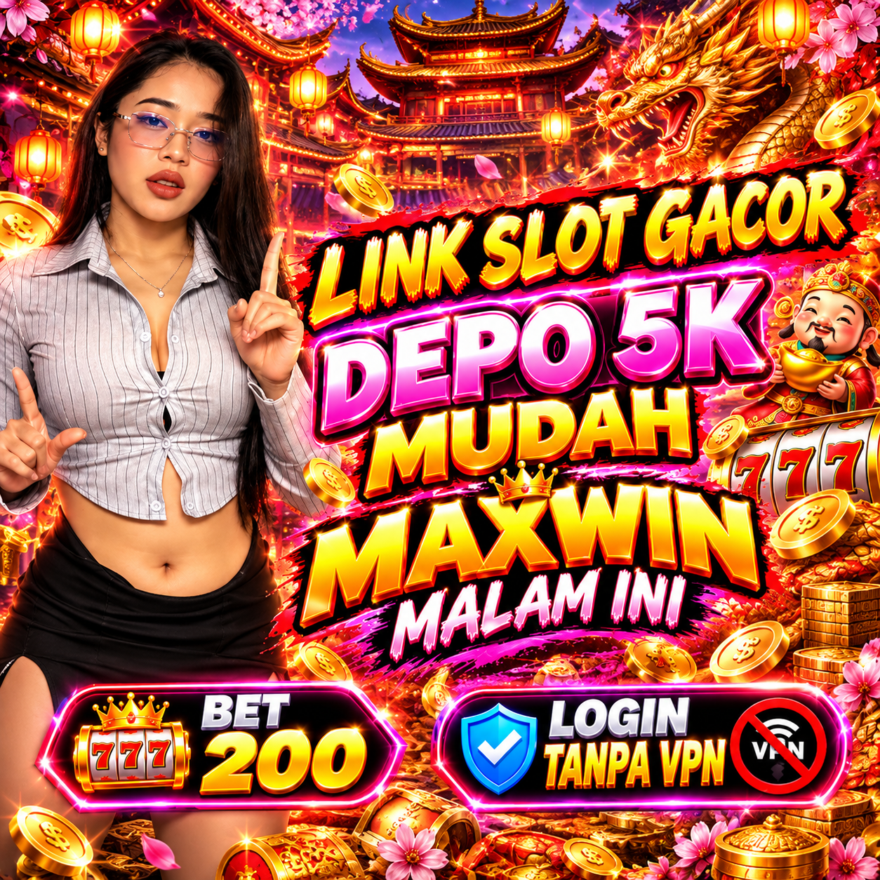 Tampilan utama aplikasi 4DBOS dengan akses permainan digital