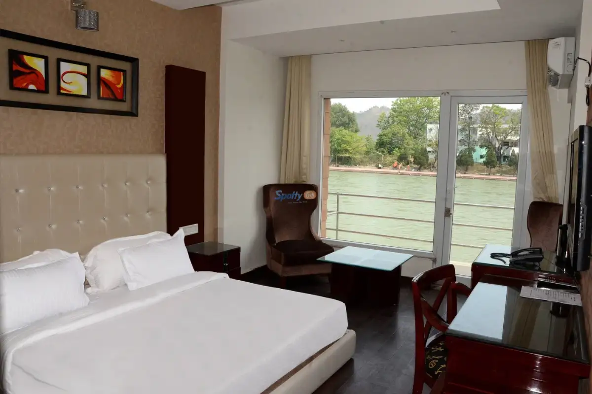 Hotel Ganga Exotica in Haridwar has rooms with Ganga Views