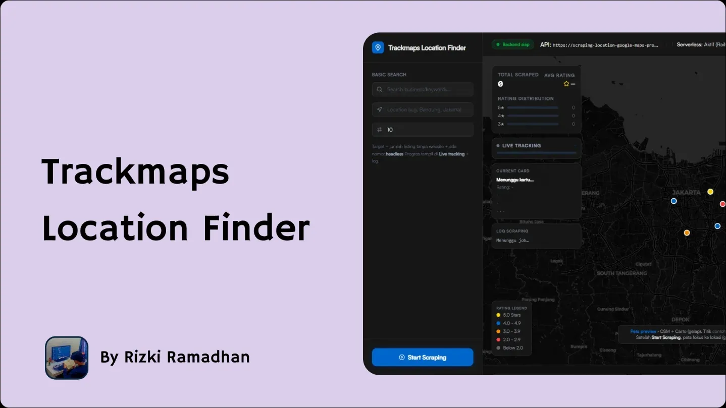 Trackmaps — Location Data Scraping & Tracking Tool