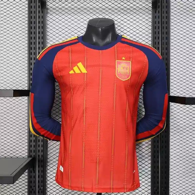 SPAIN HOME FULL SLEEVES PLAYER VERSION 2026 OFFICIAL WORLD CUP