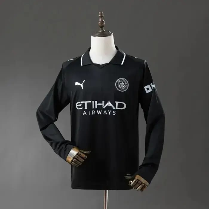 MAN CITY BLACK AWAY FULL SLEEVES PREMIUM