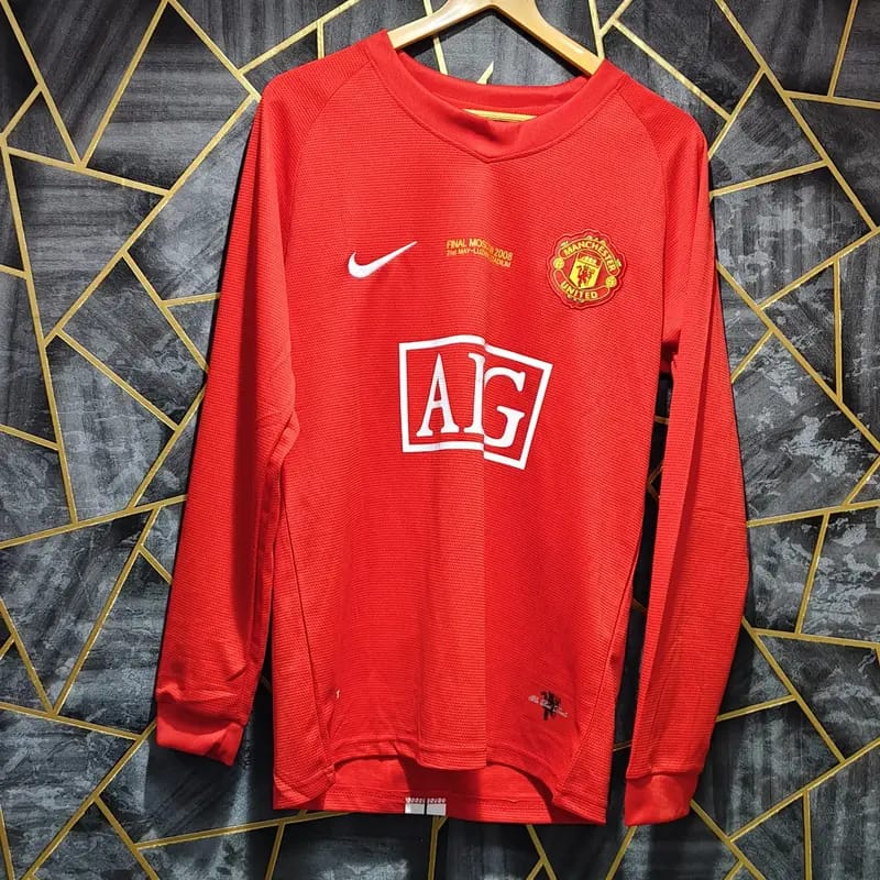 MAN UNITED HOME 2008 OFFICIAL FULL SLEEVES RETRO