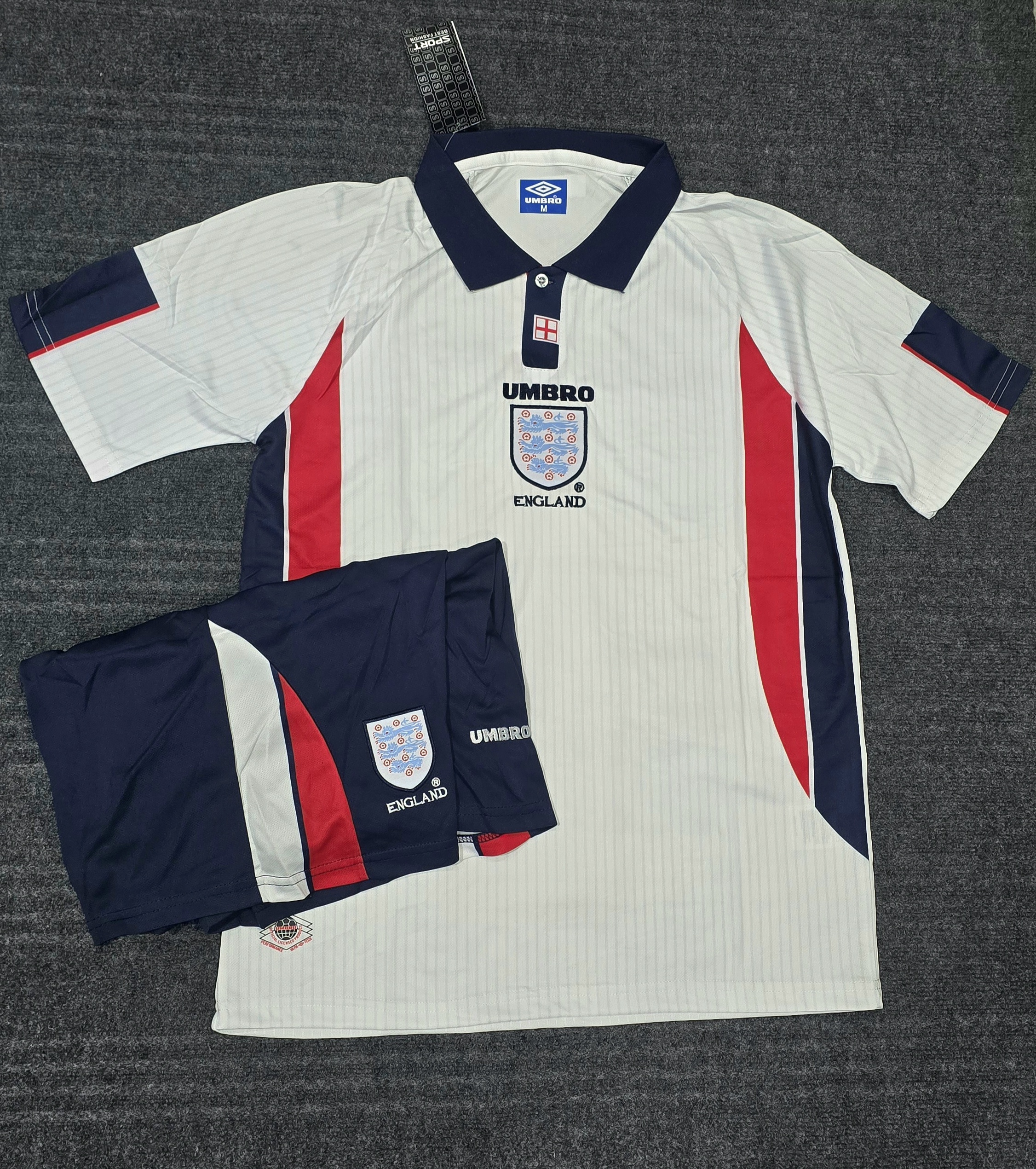 ENGLAND HOME 1998 RETRO OFFICIAL KIT - Master Quality Football Kit India