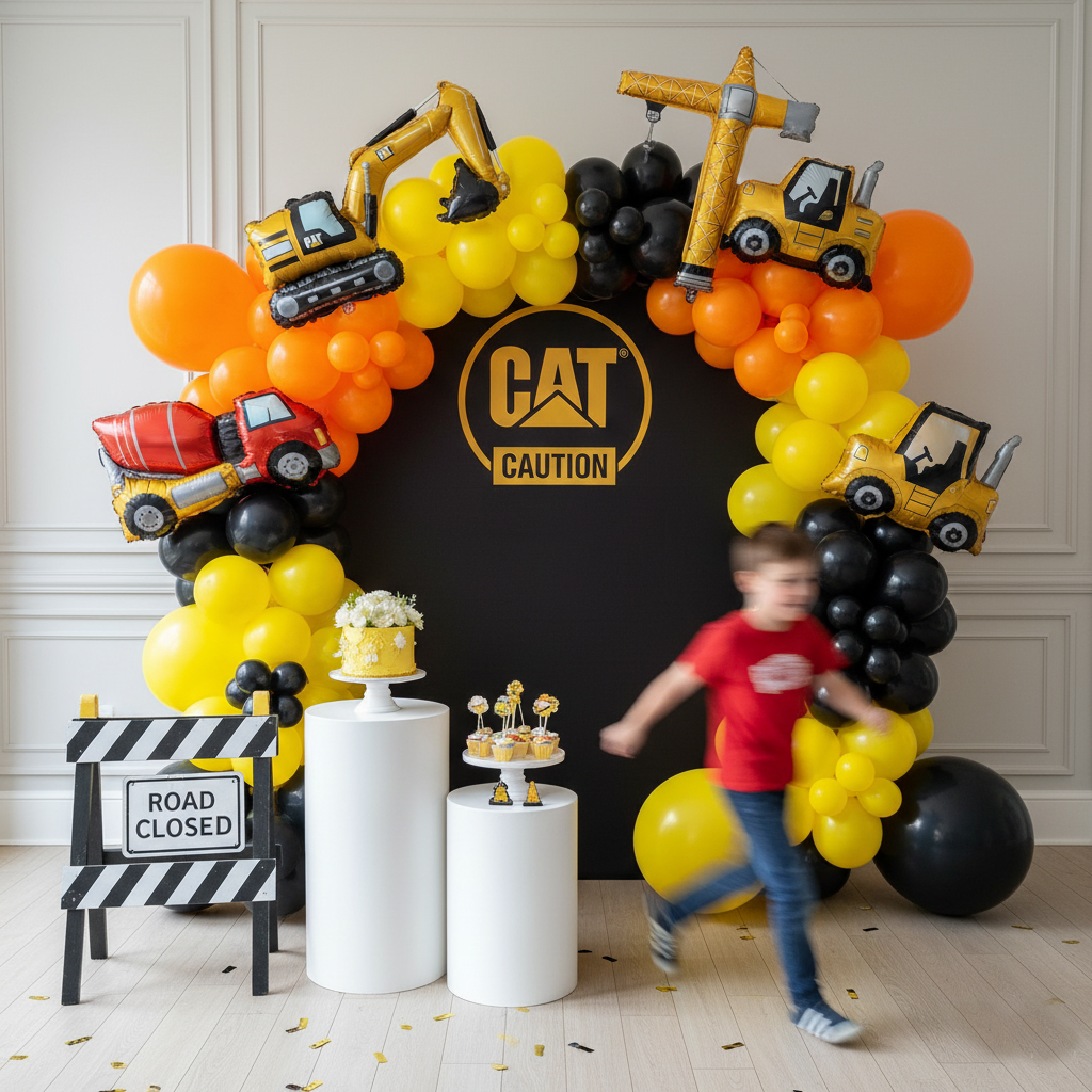 Colorful custom balloon décor for kids and teen celebrations